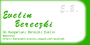 evelin bereczki business card